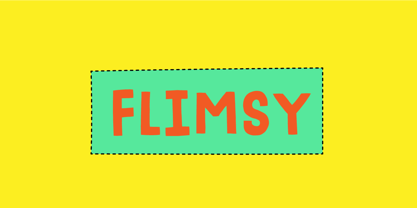 Flimsy Font Poster 1