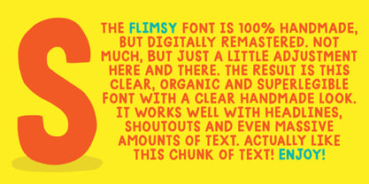 Flimsy Font Poster 3