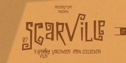 Scarville Font Poster 1