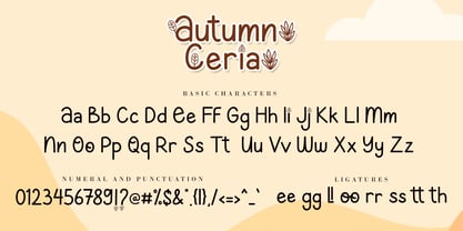 Autumn Ceria Font Poster 7