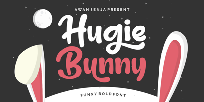 Huggie Bunny Fuente Póster 1