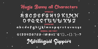 Huggie Bunny Font Poster 8