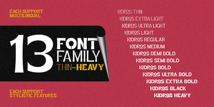 Kidros Font Poster 14