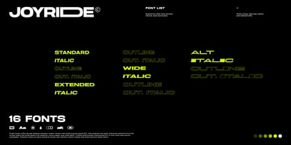 Joyride Font Poster 3