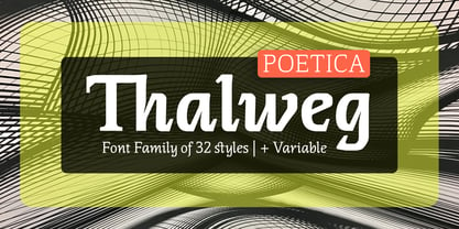 Thalweg Poetica Font Poster 1