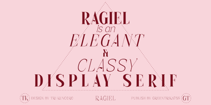 Ragiel Font Poster 2