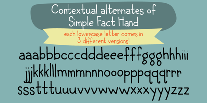Simple Fact Font Poster 10