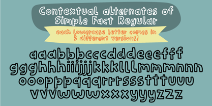 Simple Fact Font Poster 8