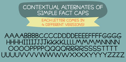 Simple Fact Font Poster 9