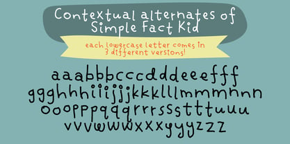 Simple Fact Font Poster 11