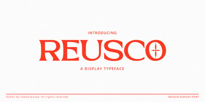 Reusco Display Font Poster 15
