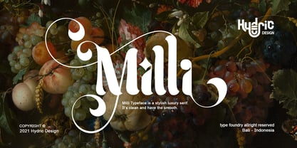 Milli Font Poster 1