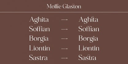 Mollie Glaston Font Poster 13