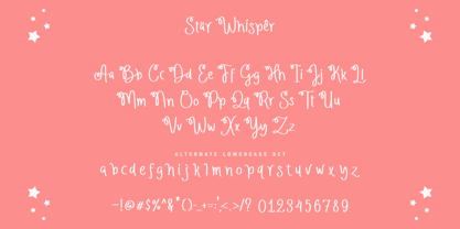 Star Whisper Font Poster 9