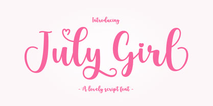 July Girl Font Poster 9