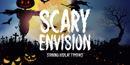 Scary Envision Font Poster 1