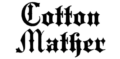 Cotton Mather Font Poster 1