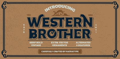 Western Brother Font Poster 1
