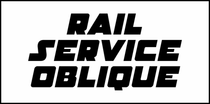 Rail Service JNL Font Poster 4