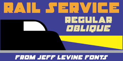 Rail Service JNL Font Poster 1