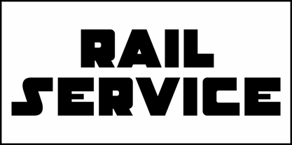 Rail Service JNL Font Poster 2