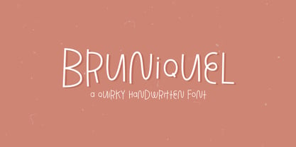 Bruniquel Font Poster 1