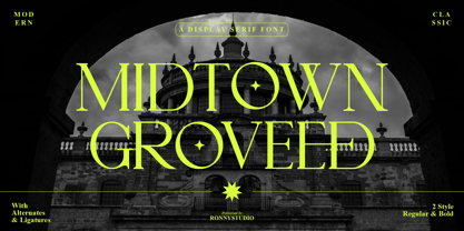 Midtown Groveed Font Poster 1