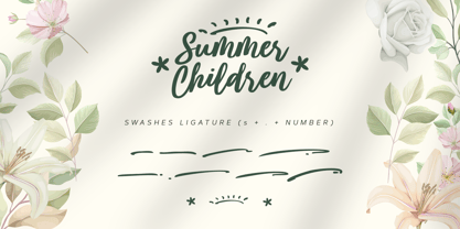 Summer Children Font Poster 8
