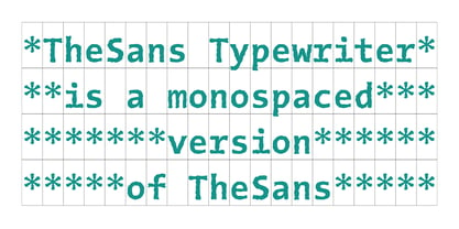 TheSans Typewriter Font Poster 5