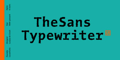 TheSans Typewriter Fuente Póster 1