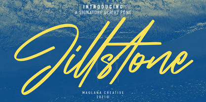 Jillstone Font Poster 1