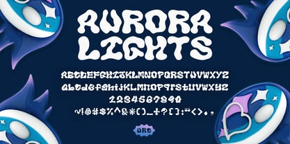 Aurora Lights Font Poster 1