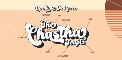 The Chastha Script Font Poster 5