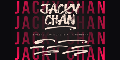Jacky Chan Font Poster 8