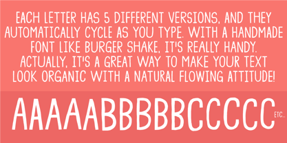 Burger Shake Font Poster 2