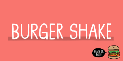 Burger Shake Font Poster 1