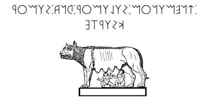 Ongunkan Archaic Etrusk Font Poster 2