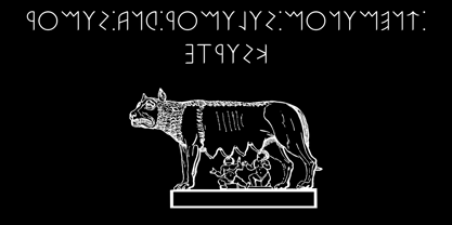 Ongunkan Archaic Etrusk Font Poster 7