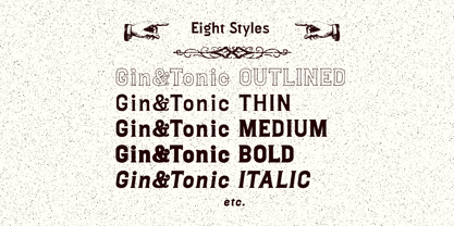 Gin And Tonic Font Poster 5