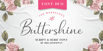 Buttershine Serif Police Poster 1