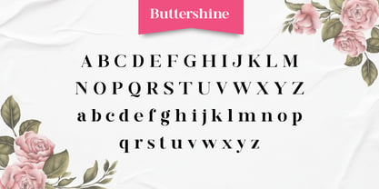 Buttershine Serif Fuente Póster 9