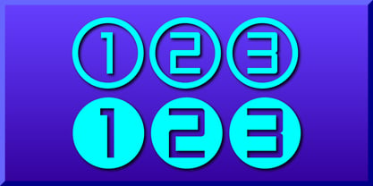 Display Digits One Font Poster 4
