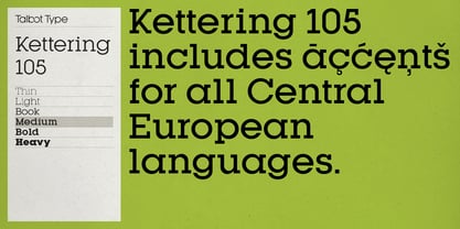 Kettering 105 Font Poster 7