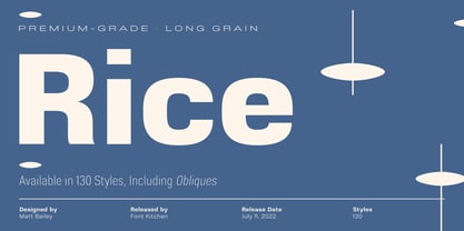 Rice Font Poster 1