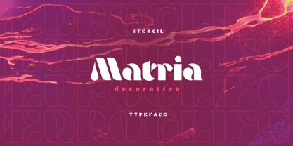 Matria Font Poster 1