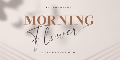 Morning Flower Serif Font Poster 1
