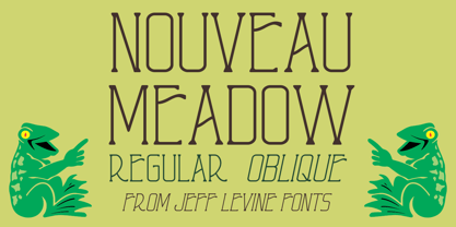 Nouveau Meadow JNL Font Poster 1