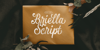 Briella Script Font Poster 1