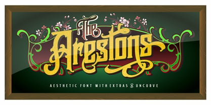 Arestons Font Poster 1