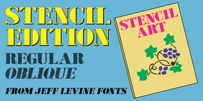 Stencil Edition JNL Font Poster 1